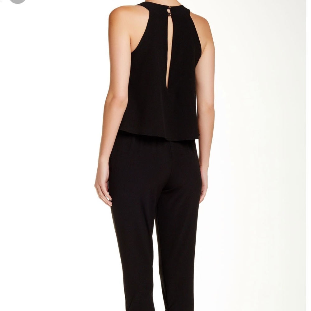 Love...ady Sleeveless Swing Top Jumpsuit Black L